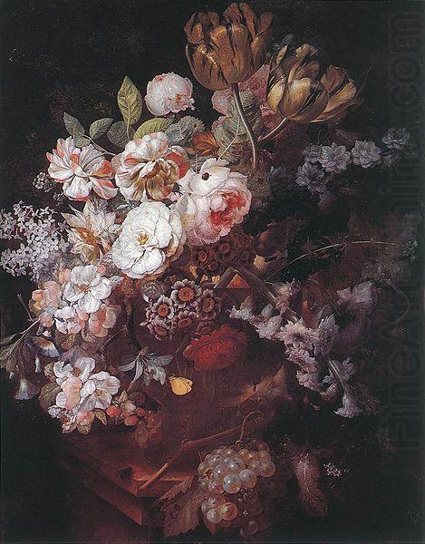 Vase of Flowers, Jan van Huijsum